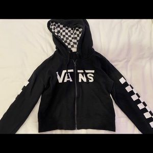 Vans checkered zip up hoodie